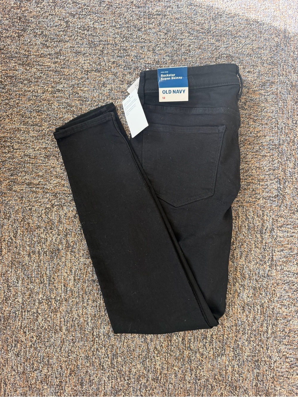 Old Navy NWT Women’s Size 12 High Rise Black Skinny Jeans - RockStar Style